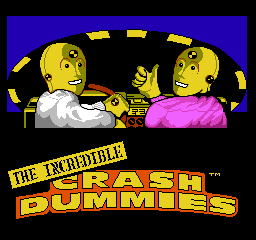 Incredible Crash Dummies, The (USA) Title Screen